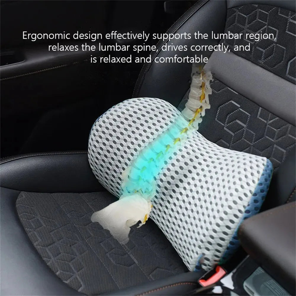 Lumbar Support Pillow – Ergonomic Relief for Car, Office & Home