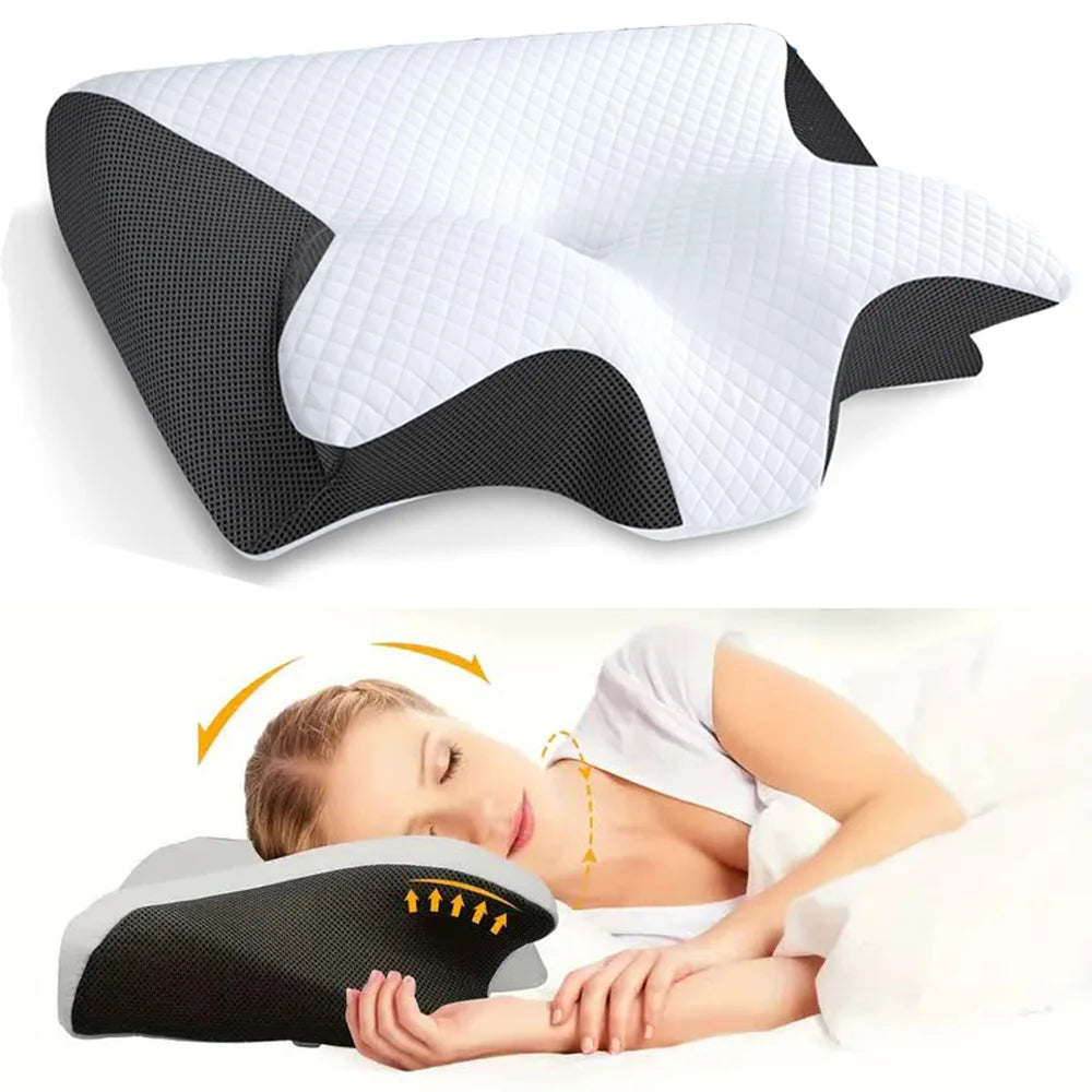 Butterfly Memory Foam Neck Pillow – Ergonomic Support